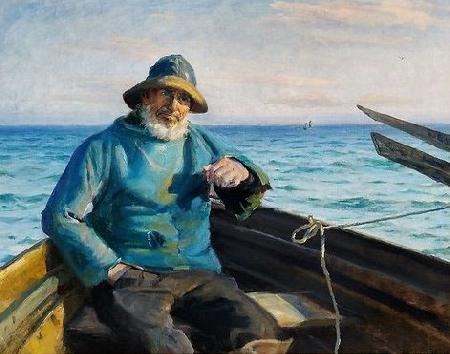 Michael Ancher Fisherman from Skagen oil painting picture